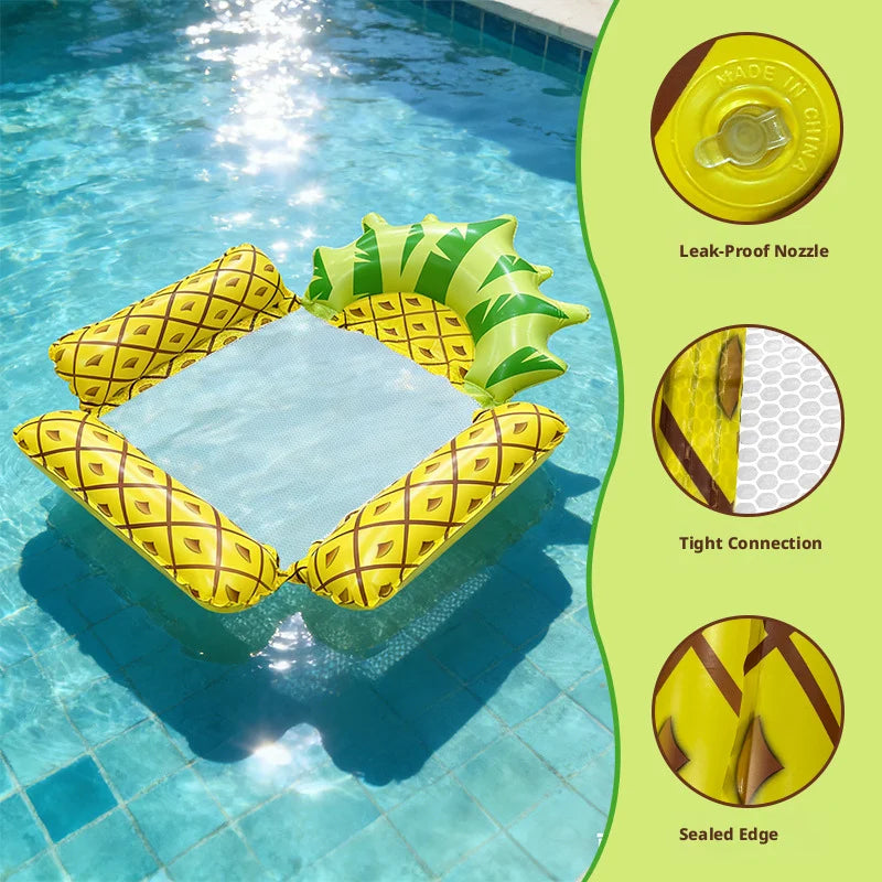 Inflatable Water Hammock Floating Pool Mattress for Summer Relaxation