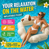 Inflatable Water Hammock PVC Pool Float for Adults Beach & Lounging