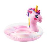 Pink Glitter Unicorn Pool Float - Inflatable Water Lounge for Summer