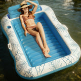 Oversized Floating Pool Lounger - Extra Thick Sunbathing Mat