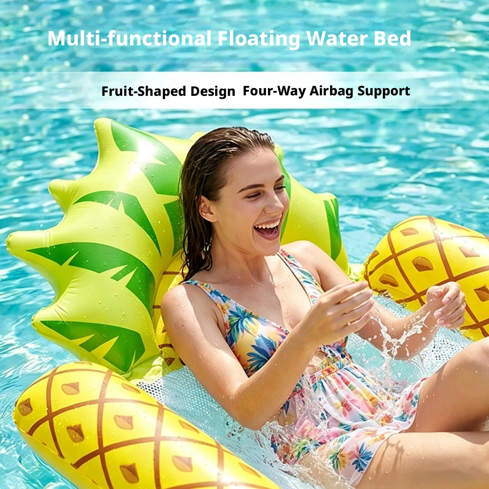 Inflatable Water Hammock Floating Pool Mattress for Summer Relaxation