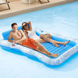 Inflatable Tanning Pool Lounge Chair - Floating Suntan Tub for Beach