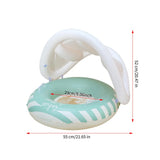 Kids Pool Float with Sun Canopy - Inflatable Swim Ring for Toddlers