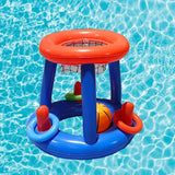 Inflatable Basketball Hoop & Ring Toss Game for Pool & Beach