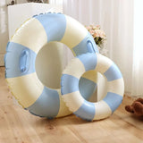 Donut Inflatable Pool Float - Durable PVC Swim Ring for Kids & Teens