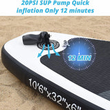 20PSI Electric SUP Pump Wireless Portable Air Inflator for Boats