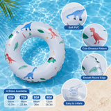 Dinosaur Print Inflatable Pool Ring - Durable PVC Water Float