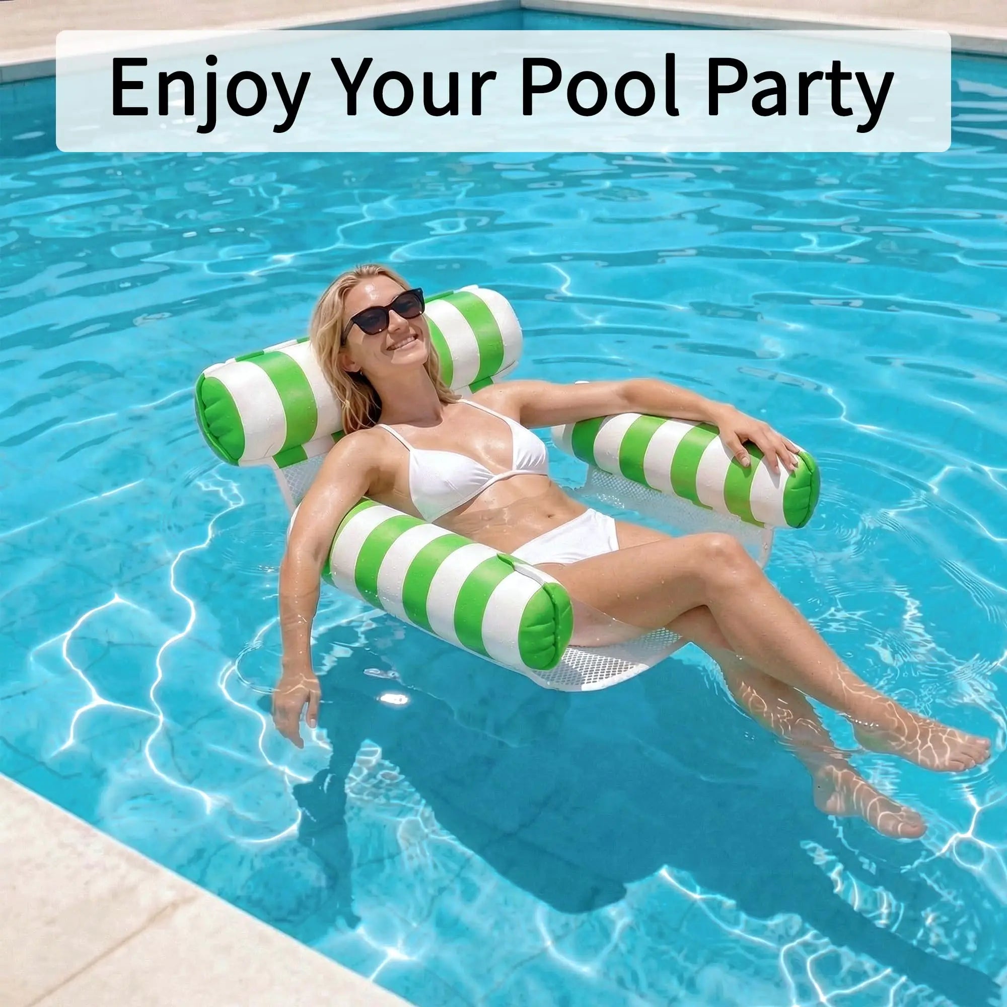 4-in-1 Inflatable Pool Hammock & Water Lounge Chair for Adults