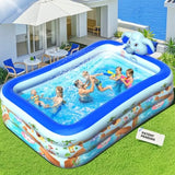 Inflatable Elephant Sprinkler Pool - Thickened PVC Family Pool