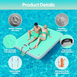 Inflatable Floating Dock PVC Water Island for Pool Lake & Beach