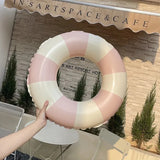 Donut Inflatable Pool Float - Durable PVC Swim Ring for Kids & Teens