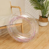 Inflatable Sequin Swimming Ring - PVC Pool Float for Adults & Kids
