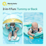 Mambobaby Air-Free Baby Pool Float with Sunshade for Infants 3-24M