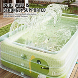 Dinosaur Inflatable Family Swimming Pool with Sunshade - PVC