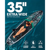 CETANA 11'6" Inflatable SUP Paddle Board - Wide Fishing & Touring Board