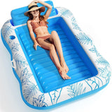 Oversized Floating Pool Lounger - Extra Thick Sunbathing Mat