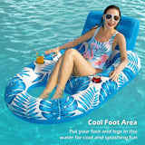Inflatable Pool Lounger Float - Ergonomic Mesh Chair for Lake & Pool