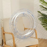 Inflatable Sequin Swimming Ring - PVC Pool Float for Adults & Kids