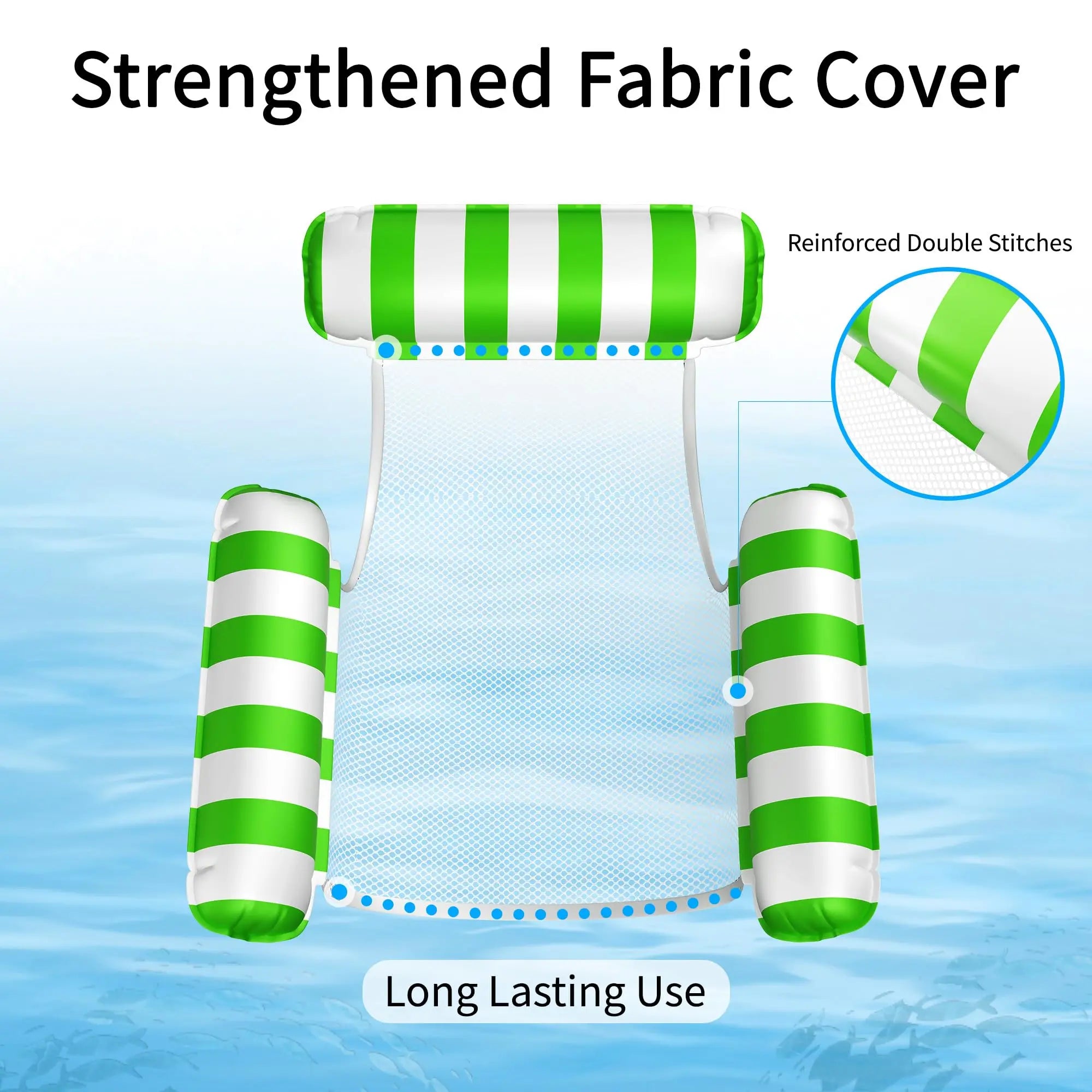 4-in-1 Inflatable Pool Hammock & Water Lounge Chair for Adults