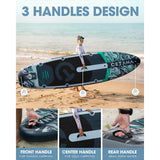 CETANA 11'6" Inflatable SUP Paddle Board - Wide Fishing & Touring Board