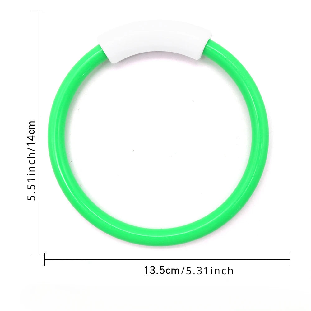 4-Pack Kids Underwater Diving Rings - PVC Pool Training Toys