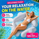 Inflatable Water Hammock PVC Pool Float for Adults Beach & Lounging