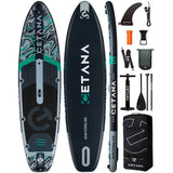 CETANA 11'6" Inflatable SUP Paddle Board - Wide Fishing & Touring Board