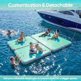 Inflatable Floating Dock PVC Water Island for Pool Lake & Beach