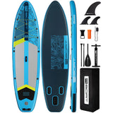 11'6" Inflatable SUP - Wide Fishing & Touring Paddle Board