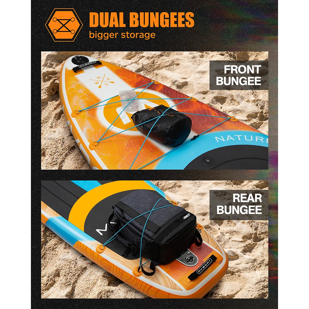 Inflatable Paddle Board 11'6" Wide SUP for Fishing and Touring