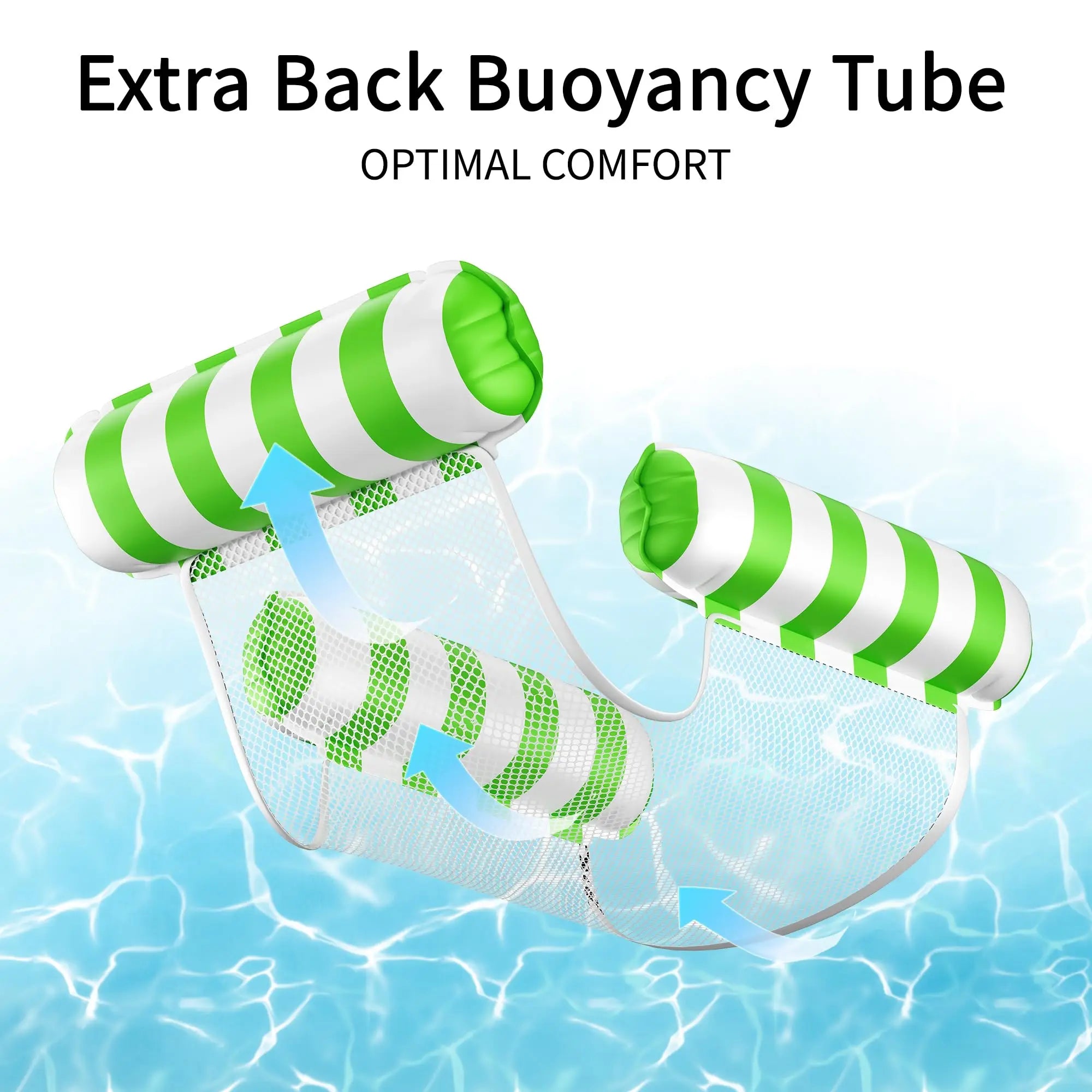 4-in-1 Inflatable Pool Hammock & Water Lounge Chair for Adults
